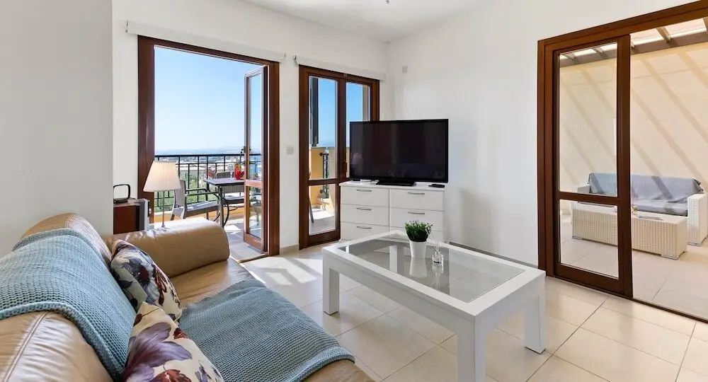 Куклия: One Bedroom Apartment Pyrgos Cc12 Beautiful sea and Sunset Views