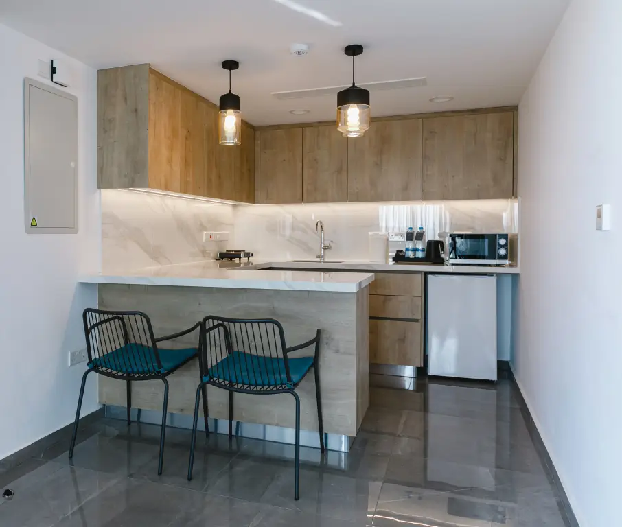 Ларнака: Апартаменты Two Bedroom Pool View (Oroklini Beach 300m)