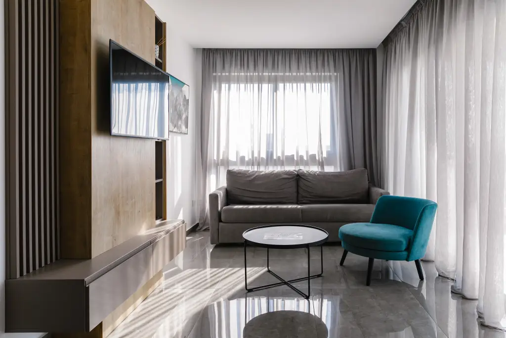 Ларнака: Апартаменты Two Bedroom Pool View (Oroklini Beach 300m)