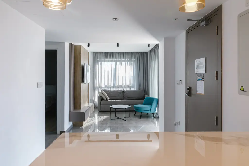 Ларнака: Апартаменты Two Bedroom Pool View (Oroklini Beach 300m)