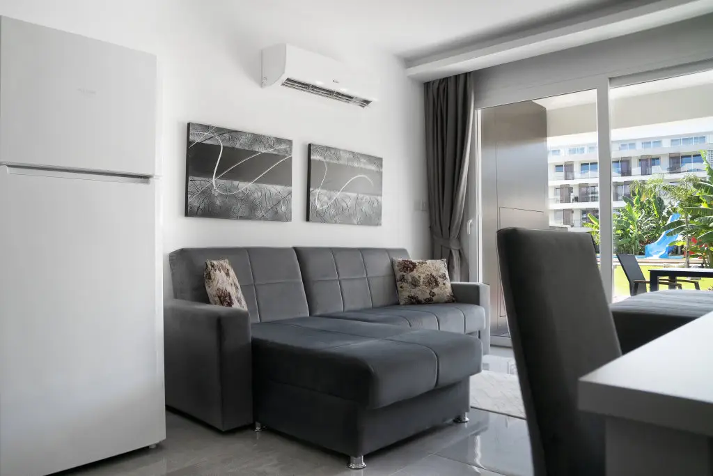 Трикомо (Искеле): Апартаменты Courtyard Long Beach, Северный Кипр, бассейн, терраса, 500м от моря
