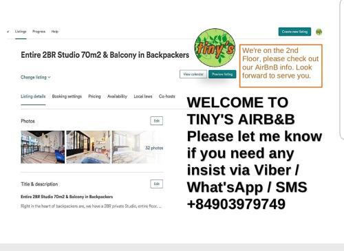 Хошимин: Tiny's Home* 2BR Studio in Buivien alley