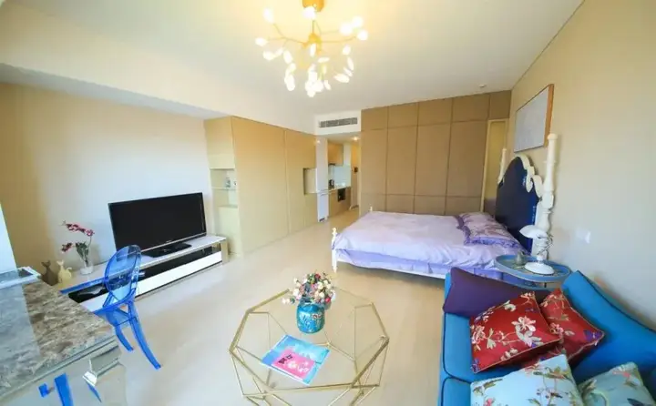 Циндао: Qingdao Lejiaxuan Yuexi Apartment Hongkong Central Rd The MIXC Branch