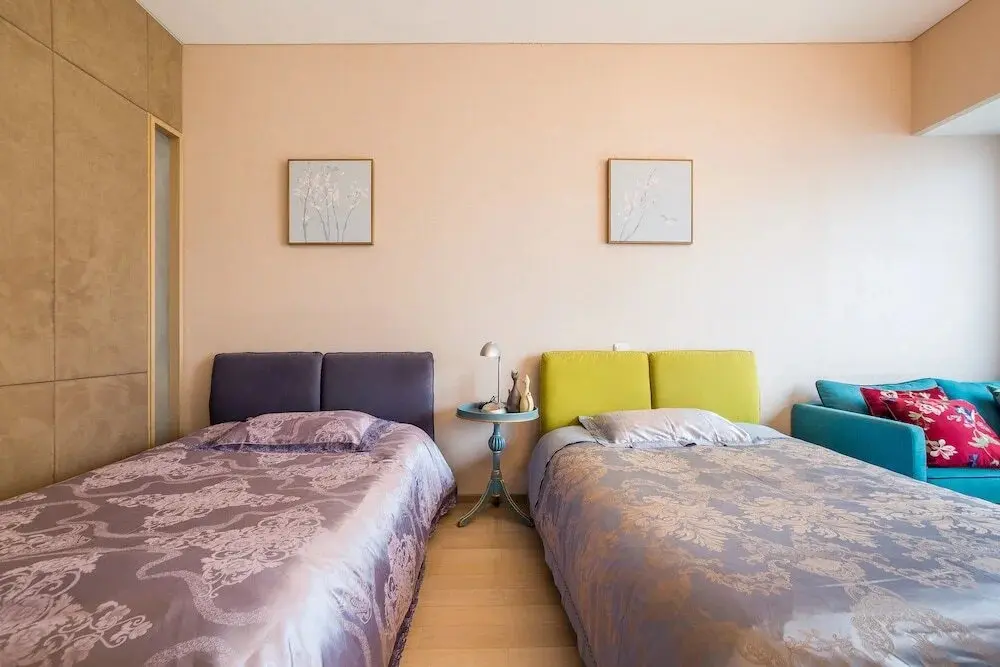 Циндао: Qingdao Lejiaxuan Yuexi Apartment Hongkong Central Rd The MIXC Branch