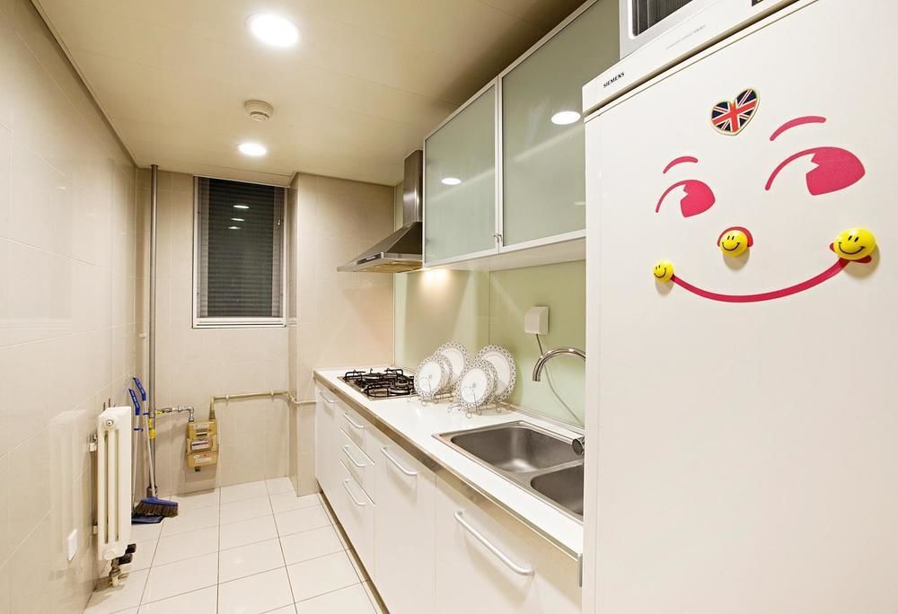 Пекин: Shiyu Round-bed Theme Service Apartment