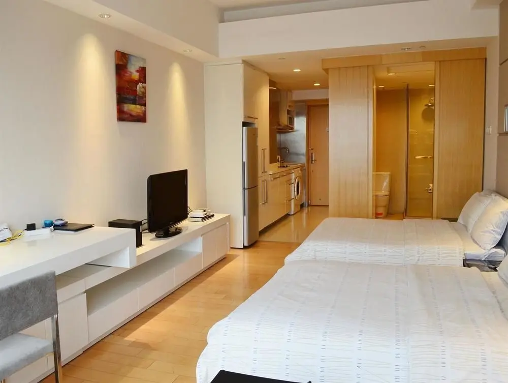 Гуанчжоу: Keluowei International Apartment Hotel (Guangzhou Zhujiang Xincheng , Fuli Dongshan Xintiandi)