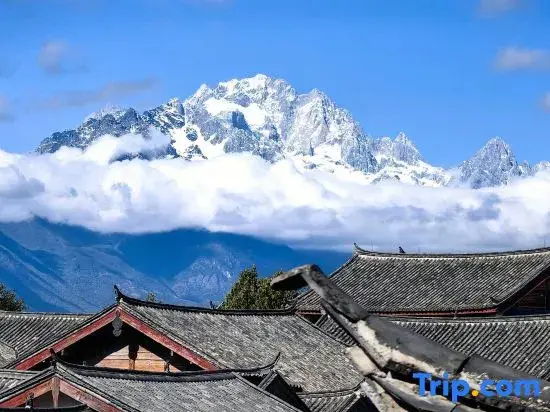 Лицзян: Panoramic View of Snow Mountain in Shanye Rizhao Jinshan (Lijiang Ancient City Branch)