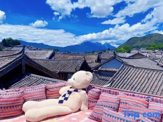 Лицзян: Lijiang pure sunshine · panoramic view of the ancient city and snow mountain