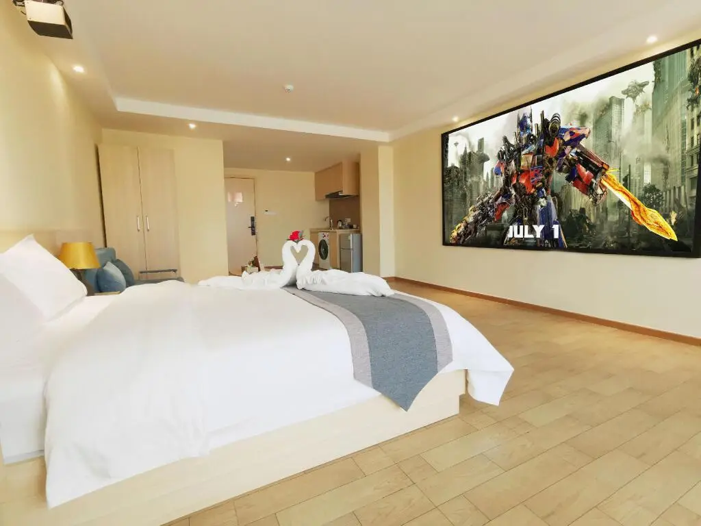 Фошань: WOWQU Serviced Apartment Foshan Kuiqi Road Rainbow Shopping Center