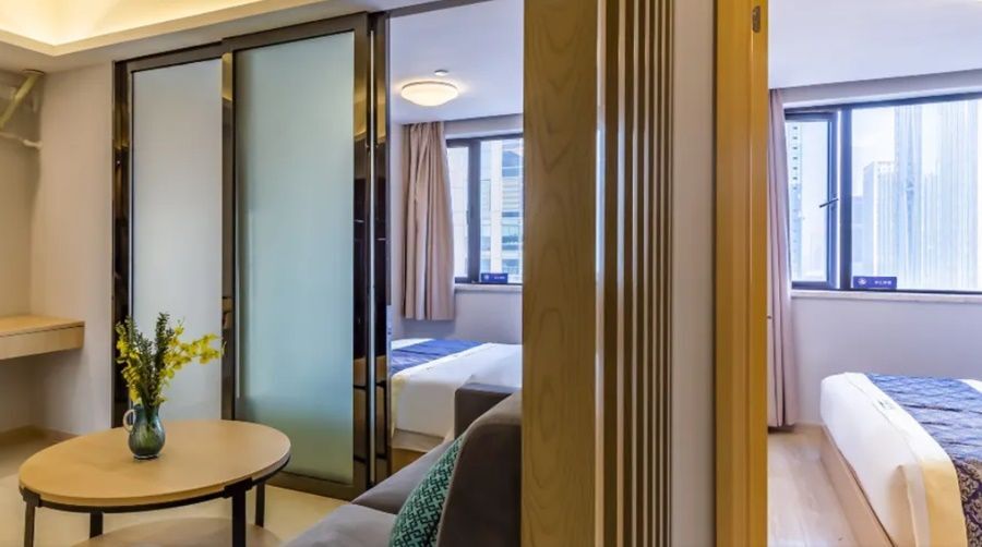 Чанша: Sweetome Family Apartment (Changsha Financial Centre Cade Square)