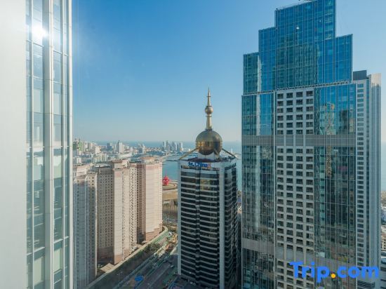 Циндао: Yuelan Seaview Hotel Apartment (Qingdao May Fourth Square China Railway Center)