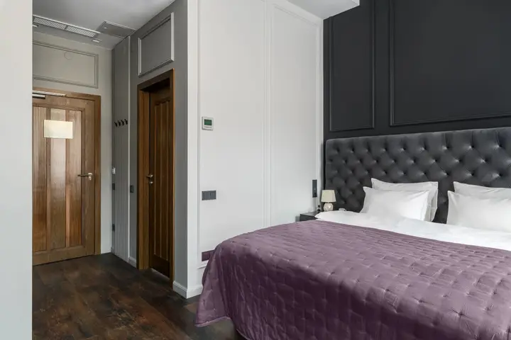 Санкт-Петербург: Апартаменты Sergeew Apartments Премиум с кухней в апарт-отеле Аквалина