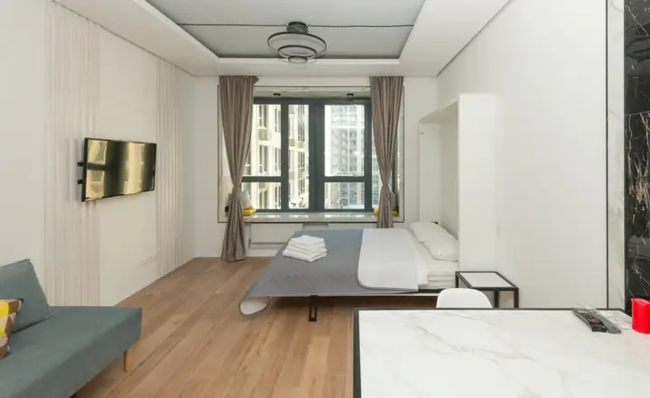 Москва: Апартаменты #2 Black studio for 2+2 by Lo Apartments