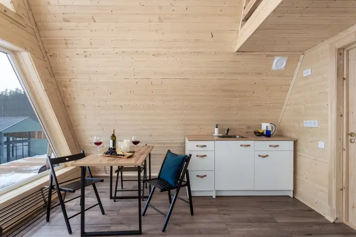 Сосново: Частный дом A-frame с сауной