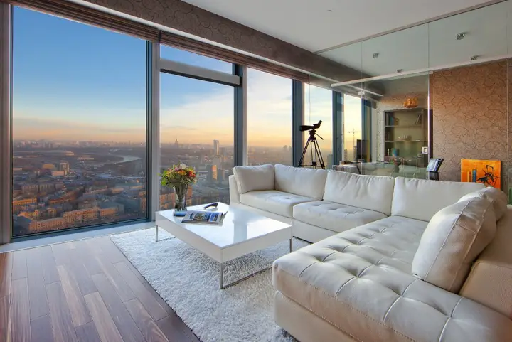 Москва: Апартаменты Golden Apartments Falcon jacuzzi on 48th floor
