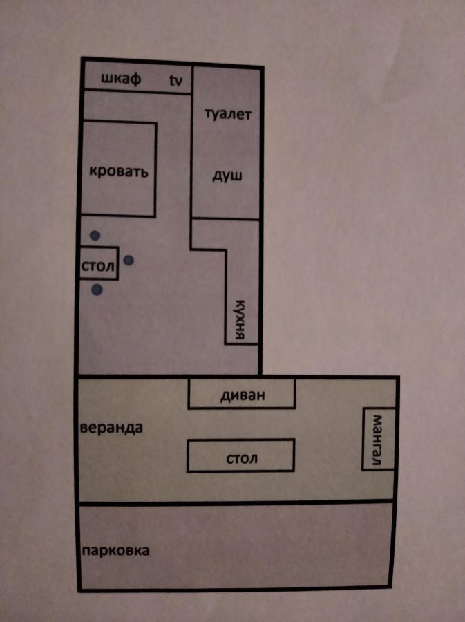 Абрау-Дюрсо: Квартира-студия в Абрау-Дюрсо плюс веранда, зона барбекю, парковка
