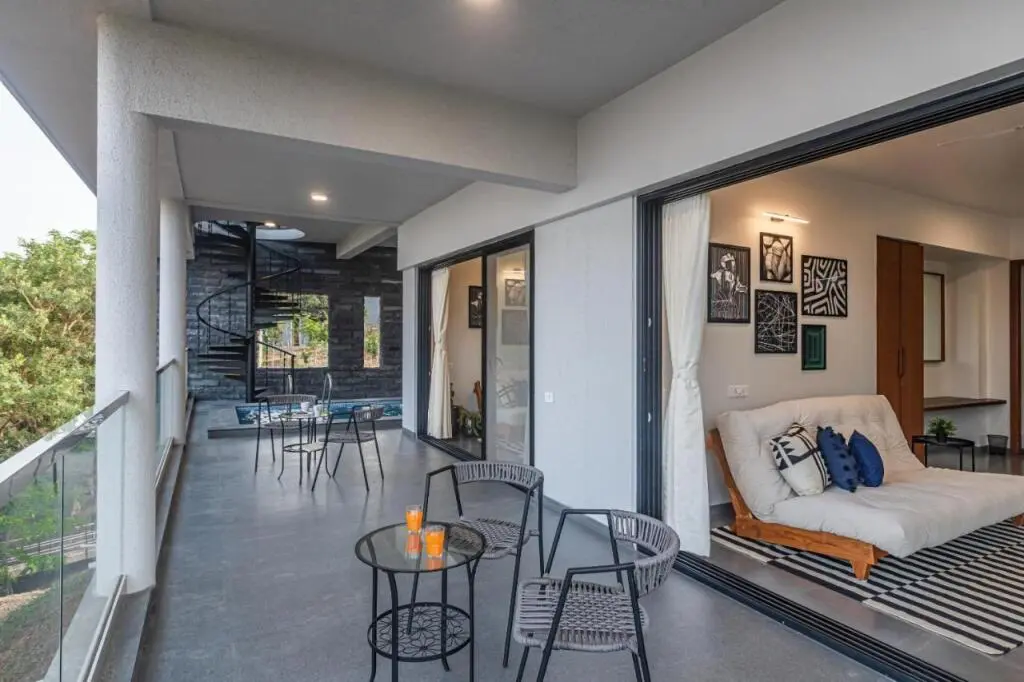 Хандала: SaffronStays Ahilya Waters By Kosha Villas, Pawna-Entire Villa