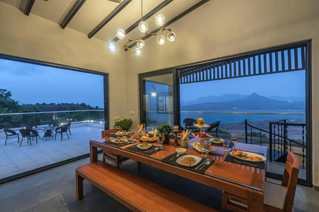 Хандала: SaffronStays Ahilya Waters By Kosha Villas, Pawna-Entire Villa