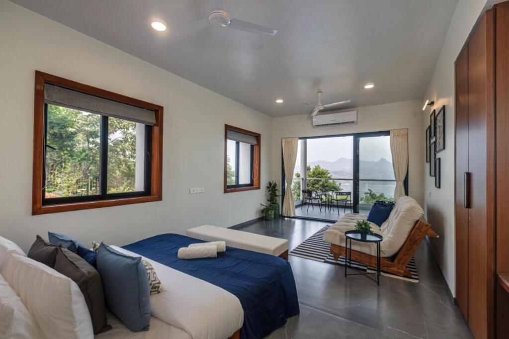 Хандала: SaffronStays Ahilya Waters By Kosha Villas, Pawna-Entire Villa
