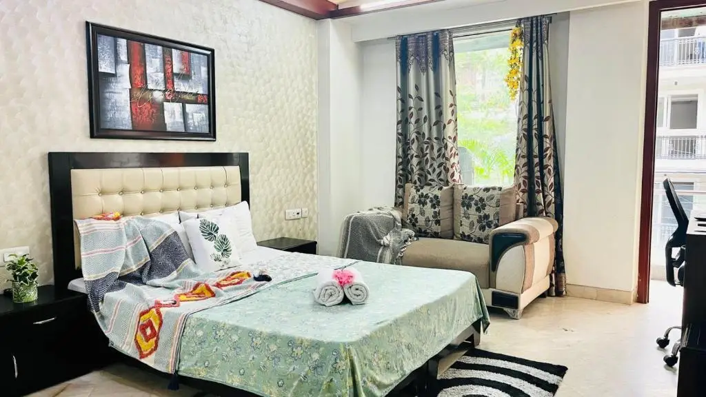 Нью-Дели: Bluo Cozy Studio With Balcony - Green Park Hkv