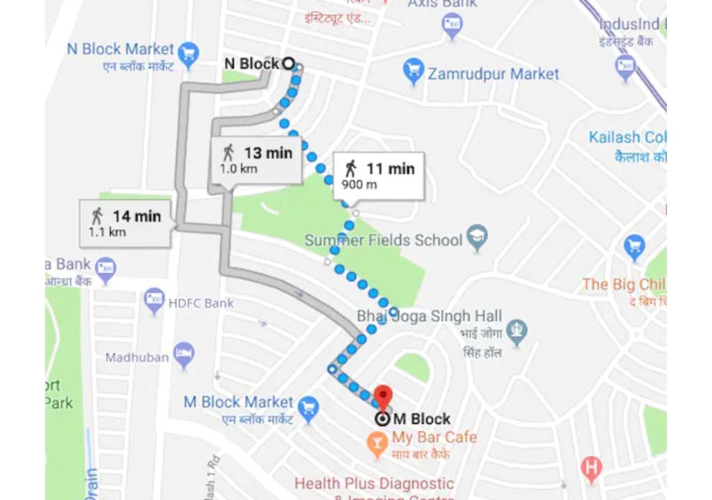 Нью-Дели: BluO Modern 1BHK - N Block Market Greater Kailash