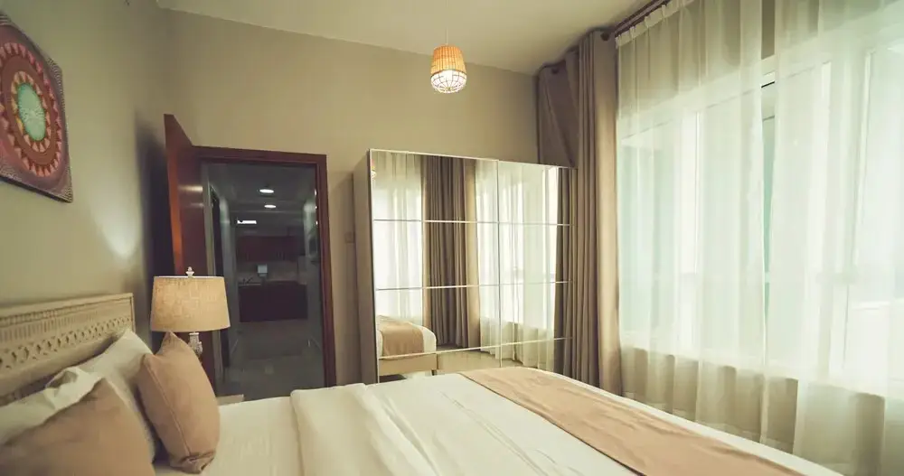Дубай: A C Pearl Holiday Homes - Bohemian Style on 58th Floor
