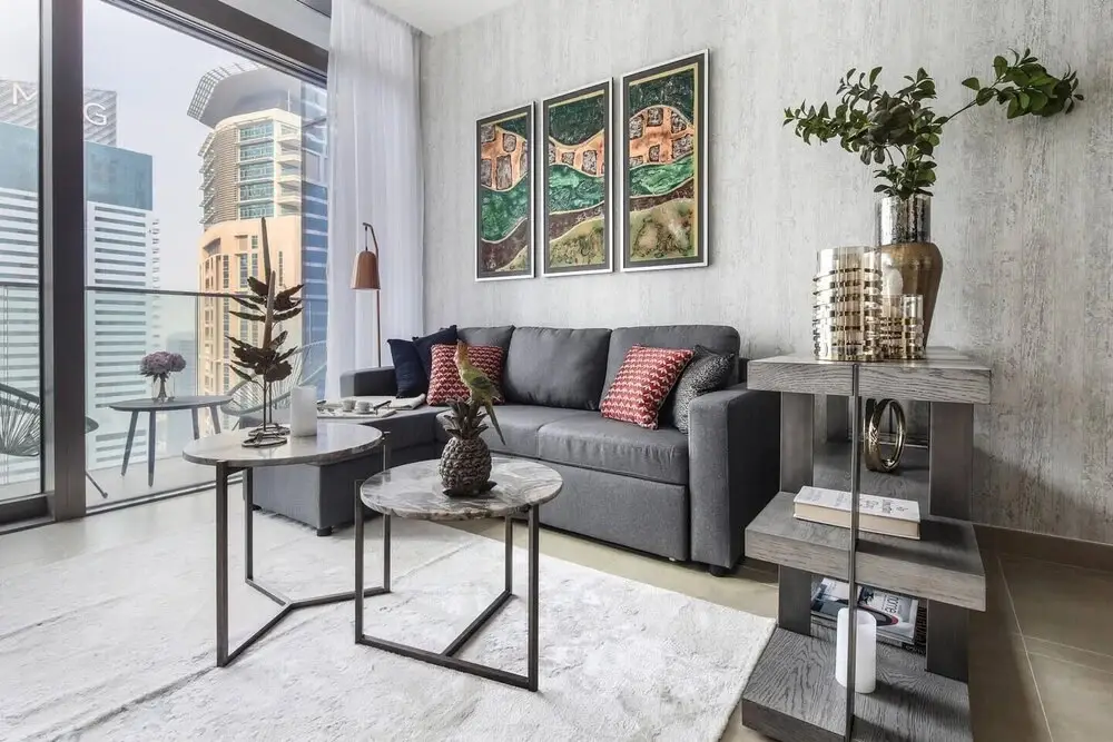 Дубай: Chic And Stylish 1BR With Grand Marina Views!