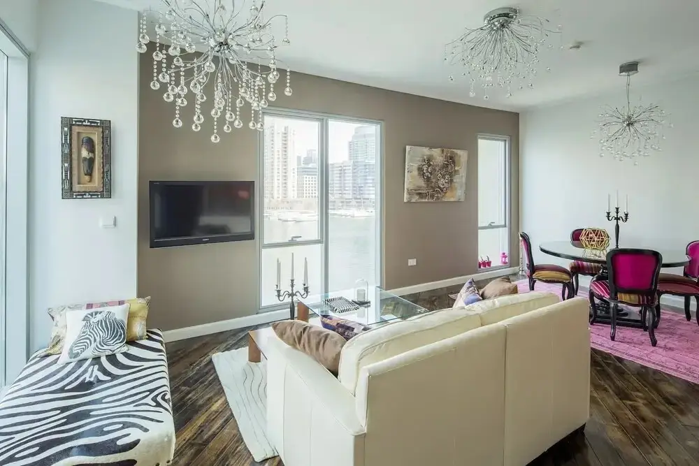 Дубай: Amazing + Bright 2BR w/ Full Marina Views!