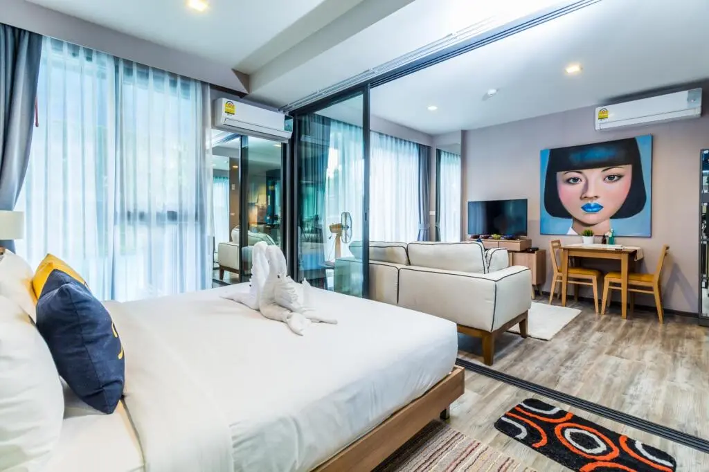Кату: D144 - Unique pool access apartment in The Deck Patong, 2 pools and gym., Patong, Phuket, Thailand