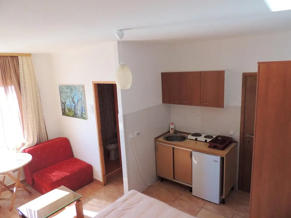 Ульцинь: Studio in Ulcinj, With Wonderful sea View, Furnished Balcony and Wifi - 100 m From the Beach