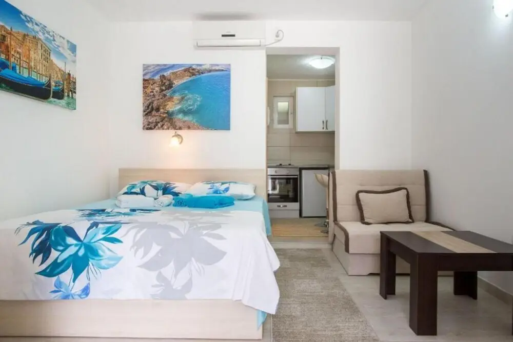 Доброта: Cozy Studio With Shared Pool in Pr anj Montenegro