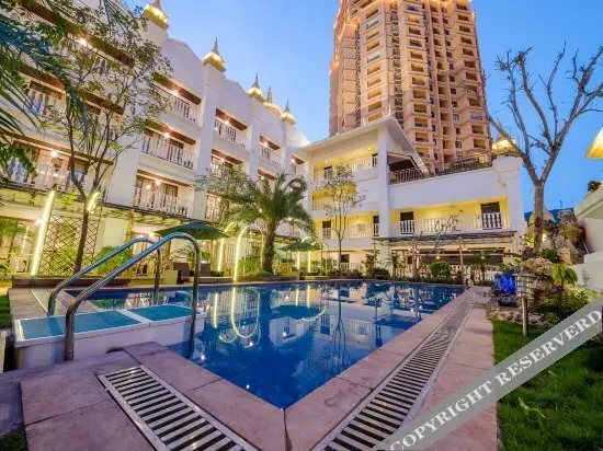 Цзинхун: San and Beautiful Boutique Themed Inn(Xishuangbanna Shwedagon Pagoda Xingguang Night Market)