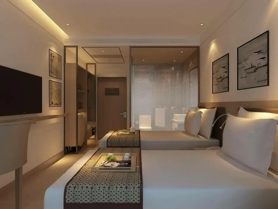 Пекин: Qiu Guo Hotel (Beijing Sanyuanqiao Yansha)