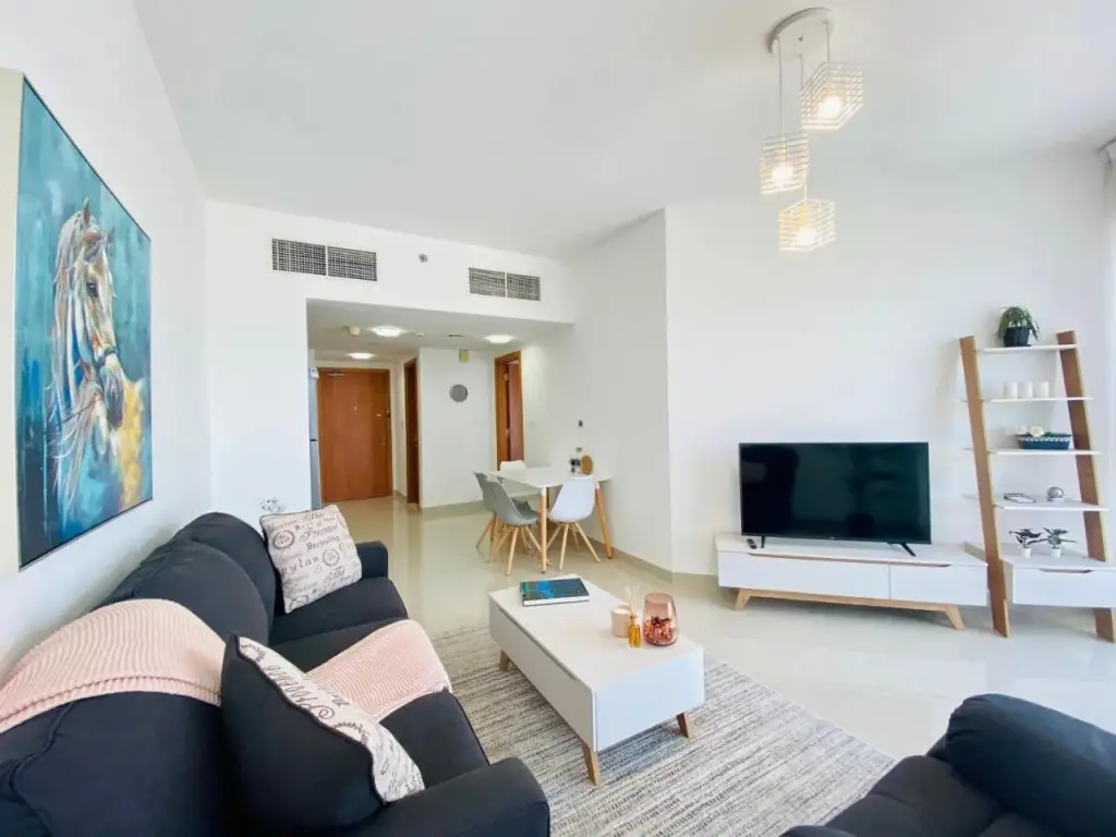 Дубай: Ls32 - Bright 1br in Lake Side Tower D