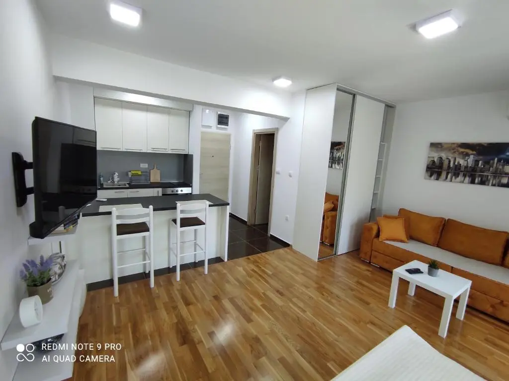 Бечичи: Comfort studio with sea view and swimming pool