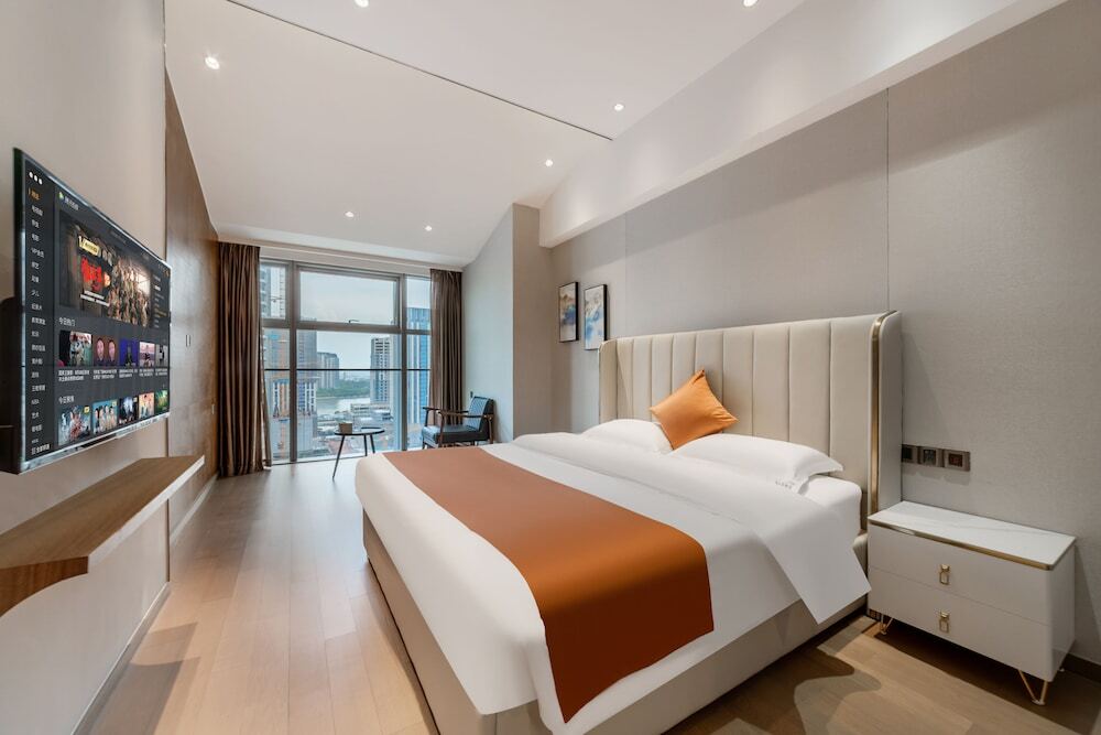 Гуанчжоу: Xizhengjia Apartment Hotel (Guangzhou Financial City Keyun Road subway station store)