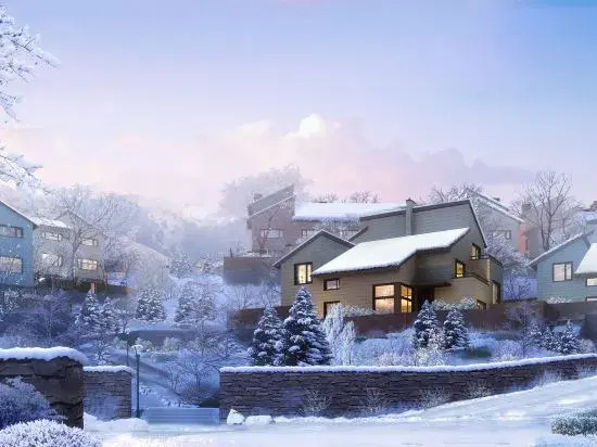 Цзилинь: Fenglin Evening Villa (Jilin Songhua Lake Resort Ski Resort)