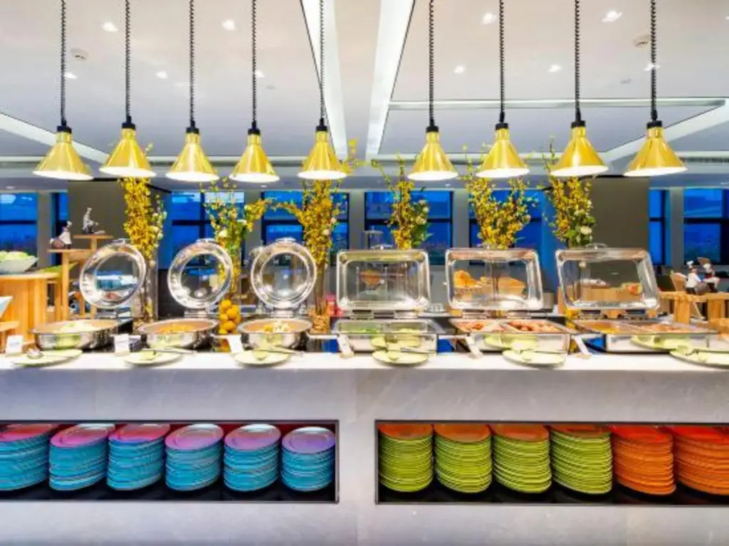 Ханчжоу: New Century Manju Hotel (Hangzhou Xindeng Fuchungang)