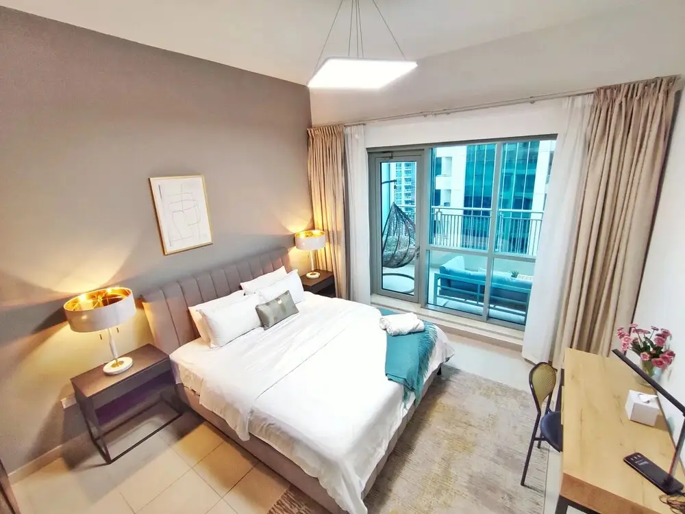 Дубай: Whitesage - Fountain View Stylish Apt With Spacious Terrace