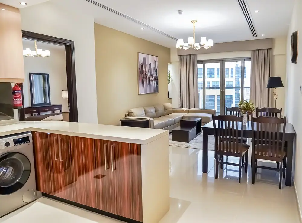 Дубай: Whitesage - Elegant Apartment With Balcony in Downtown