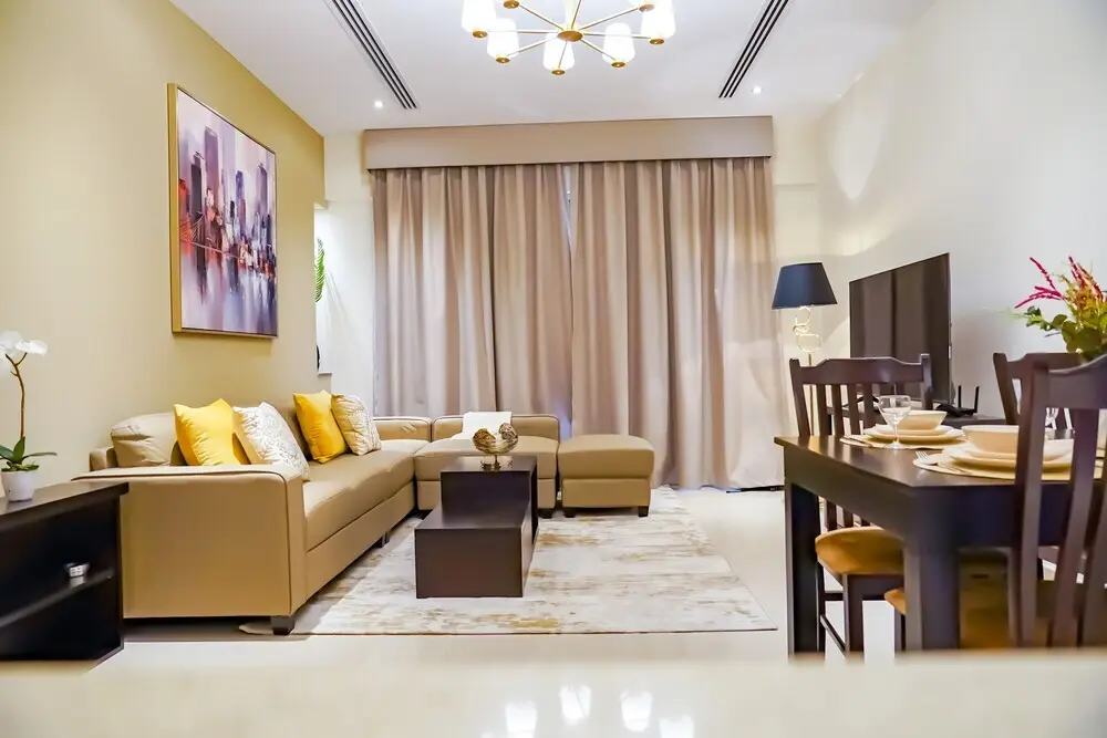 Дубай: Whitesage - Elegant Apartment With Balcony in Downtown