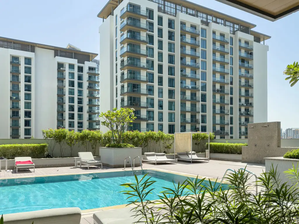 Дубай: Апартаменты Marco Polo - Stunning 2BR with Burj View | Spacious Gym & Pool