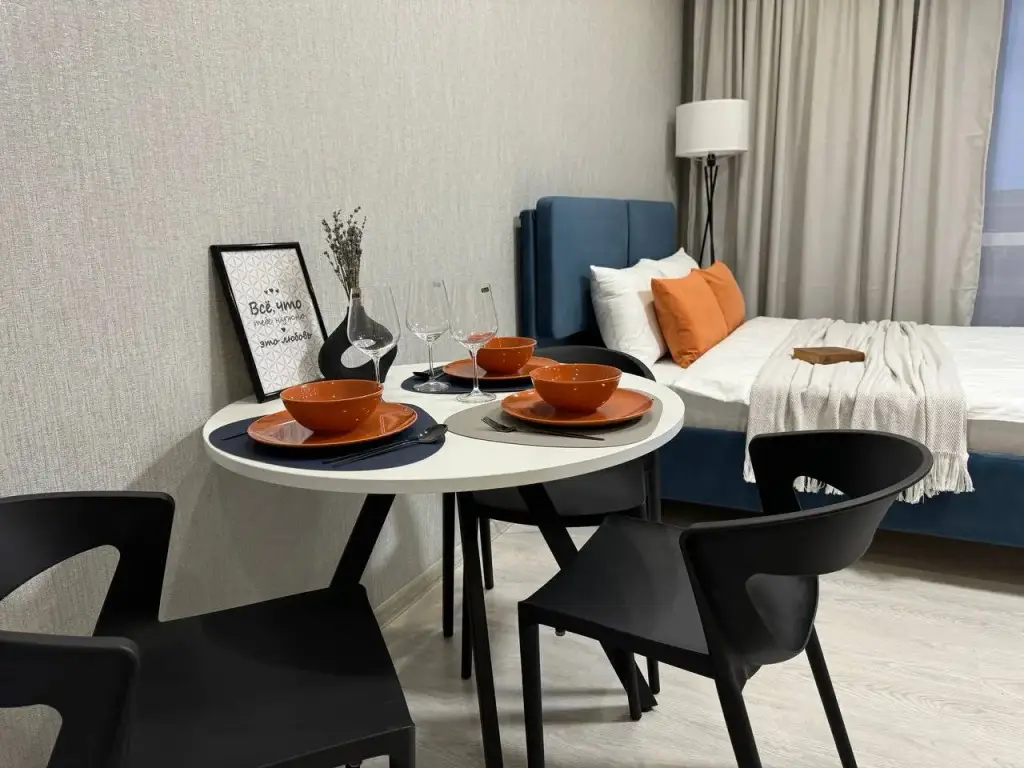 Казань: Квартира Студия у РКБ, ДРКБ, Военного госпиталя, недалеко от Деревни Универсиады с замечательным видом