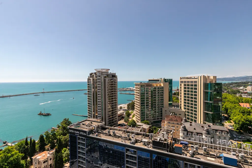 Сочи: Апартаменты Karat Hyatt с 2 спальнями и видом на море