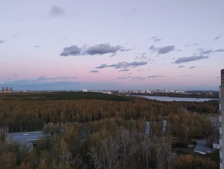 Тюмень: Квартира Студия с видом на лес и озеро
