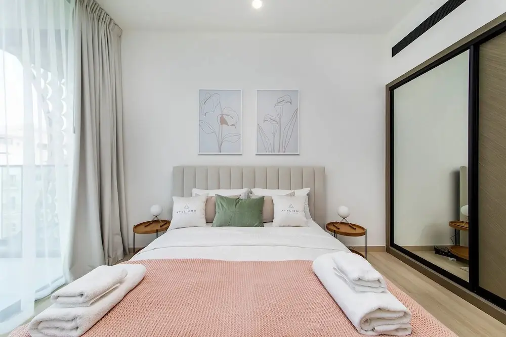 Дубай: Wonderful 1BR in Binghatti Crescent