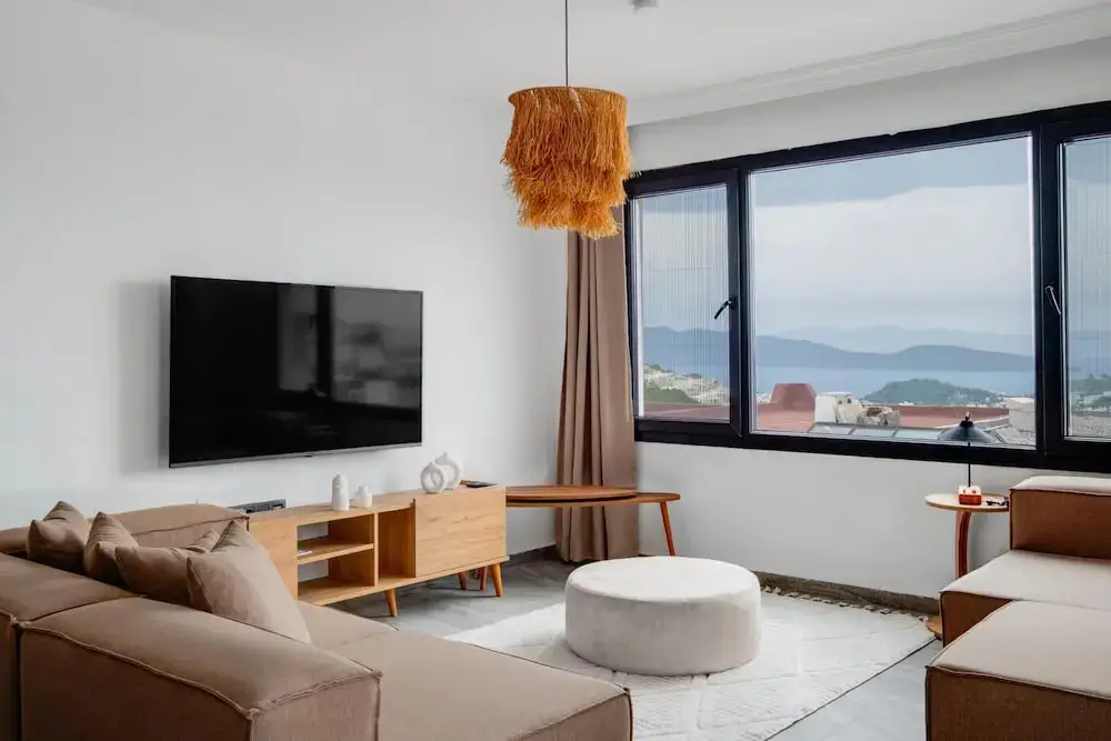 Бодрум: Villa With Sea View Balcony 6 min to Beach
