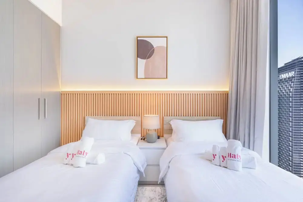 Дубай: Lux 3BHK Burj Khalifa & fountain view