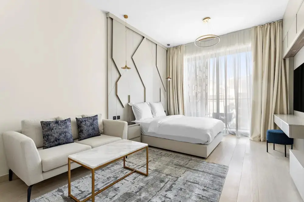 Дубай: Chic Studio in Arjan With Pool Game Room and gym