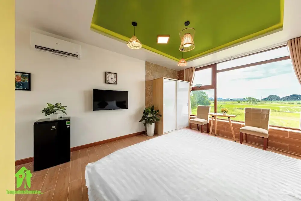 Хоа Лу: Room in House - Trang An Ao Dai Homestay - Double Room With Field View - Am Tien Room